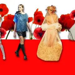 Made of emotion co to za firma? Modelki na tle maków w białej i czerwonej oprawie.