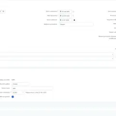 Formularz faktury VAT dla eksportu usług poza UE. Wpisano dane nabywcy, daty, walutę EUR i język angielski.
