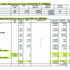 Rozliczenie sprzedaży energii elektrycznej i opłat dystrybucyjnych. Dowiedz się, jak czytać fakturę za prąd, analizując poszczególne pozycje i stawki.