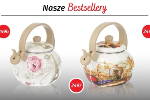 Czajniki Brunbeste: kwiatowe wzory, wieża Eiffla i włoskie krajobrazy. To najlepsze produkty tej firmy.