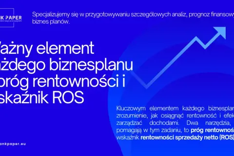 Ważny element każdego biznesplanu: próg rentowności i wskaźnik rentowności sprzedaży (ROS).