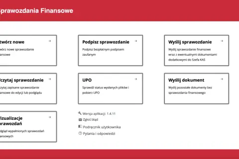 Panel e-Sprawozdania Finansowe: Utwórz, podpisz, wyślij sprawozdanie finansowe, wczytaj, wizualizuj, sprawdź UPO.
