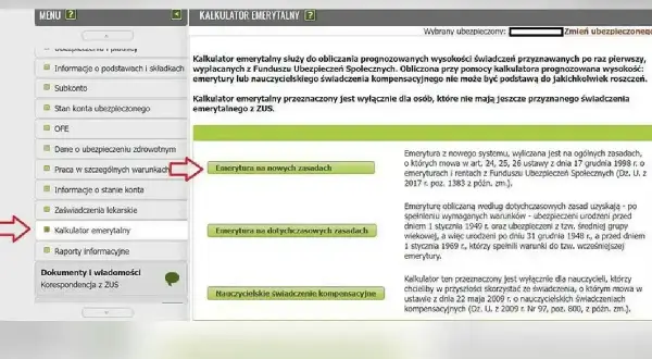 Przykłady przeliczenia emerytury kapitałowej na emeryturę powszechną. Kalkulator ZUS pozwala porównać różne scenariusze.