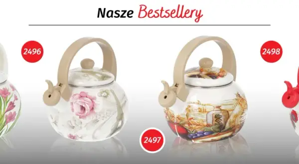 Czajniki Brunbeste: kwiatowe wzory, wieża Eiffla i włoskie krajobrazy. To najlepsze produkty tej firmy.