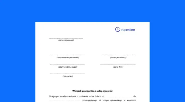 Urlop ojcowski - komu przysługuje, ile trwa i jak złożyć wniosek