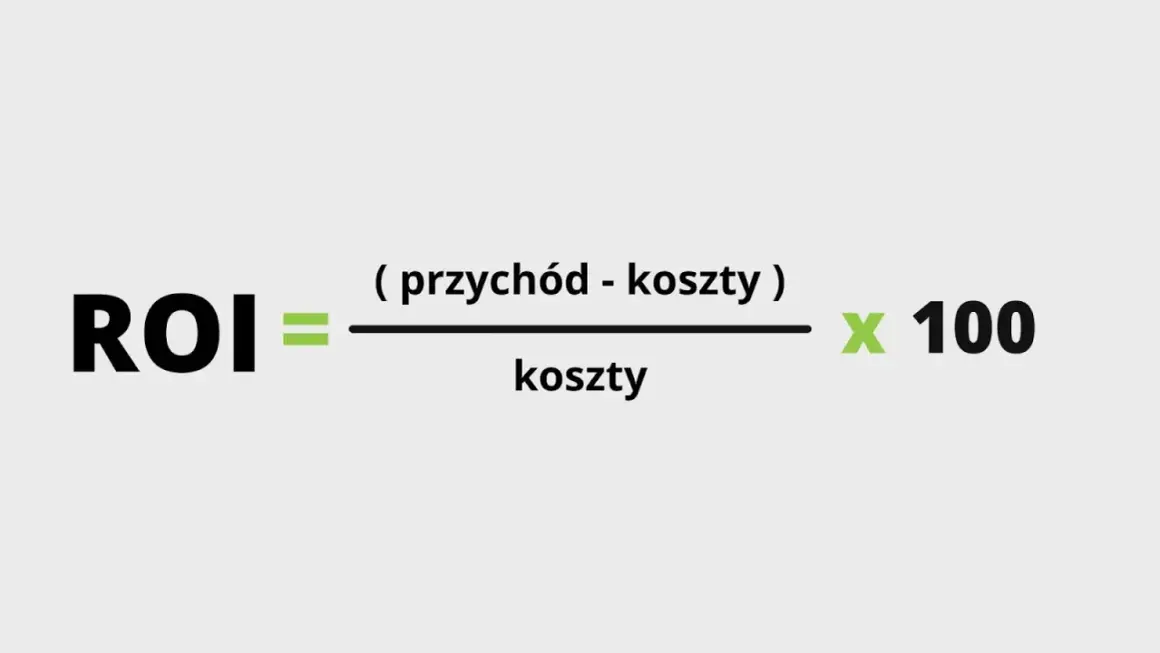 Wzór na ROI: (przychód - koszty) / koszty x 100. Dowiedz się, jak obliczyć rentowność inwestycji.