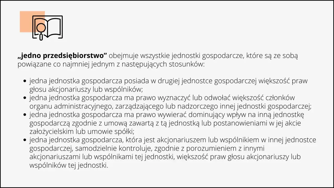 Grafika z ikoną książki i okularów. Tekst wyjaśnia definicję